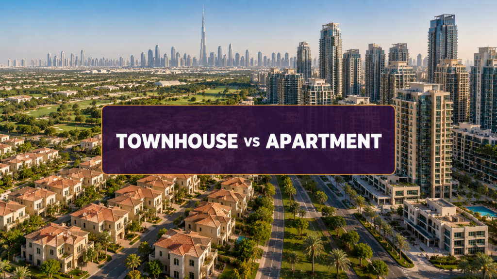 Townhouse vs Apartment in Dubai